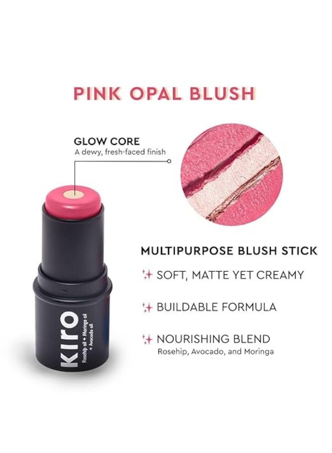 كيرو قلم كيرو وندر واند متعدد الاستخدامات - بينك أوبال، 7.5 غرام | قلم 3 في 1 - أحمر خدود، ظلال عيون، وملون شفاه | كريمي، خفيف الوزن، يدوم طويلاً | غني بزيت ثمر الورد، الأفوكادو، والمورينجا | مرطب بلمسة نهائية متألقة - Image 2